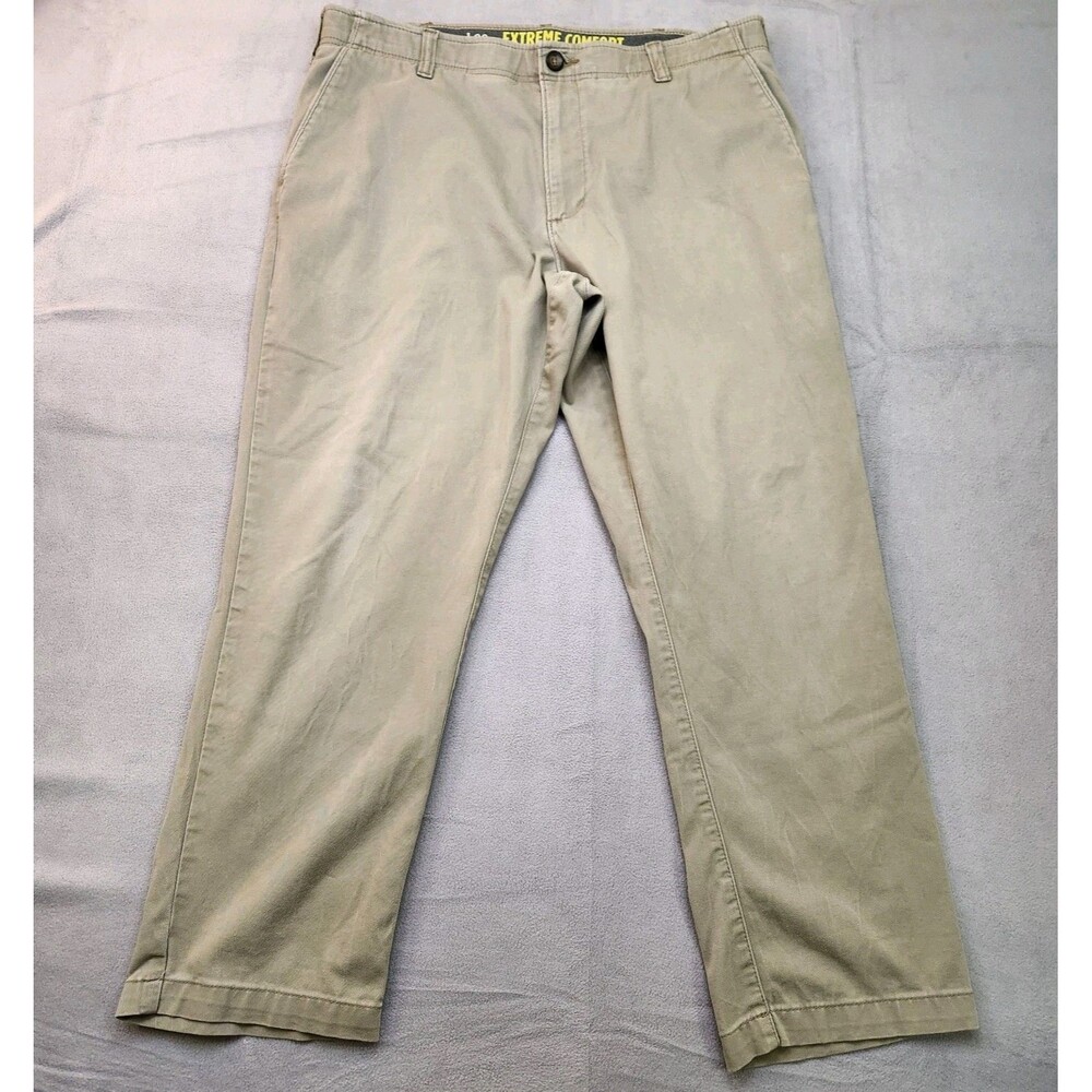 Lee Extreme Comfort Pants Men's 38x29 Beige‎ Khaki Straight Relaxed Performance
